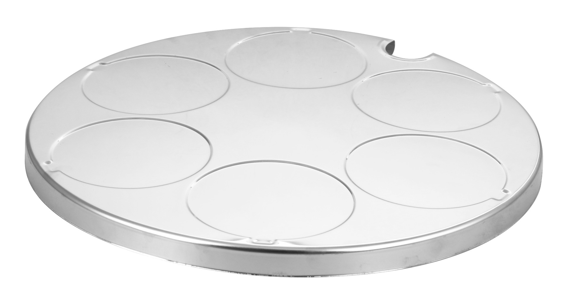 Product: Emerio Pizzarette Pre Bake 6p RVS Bakplaat